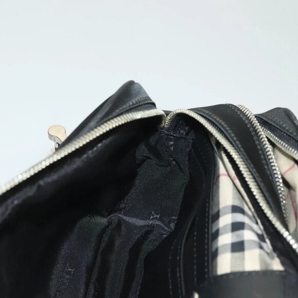BURBERRY Clutch Bag Nylon Black Silver Auth bs27160 - Picture 14 of 16